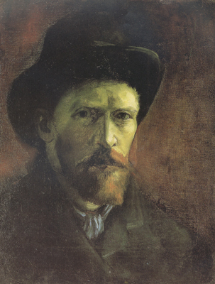 Self-portrait with Dark Felt Hat (nn04)